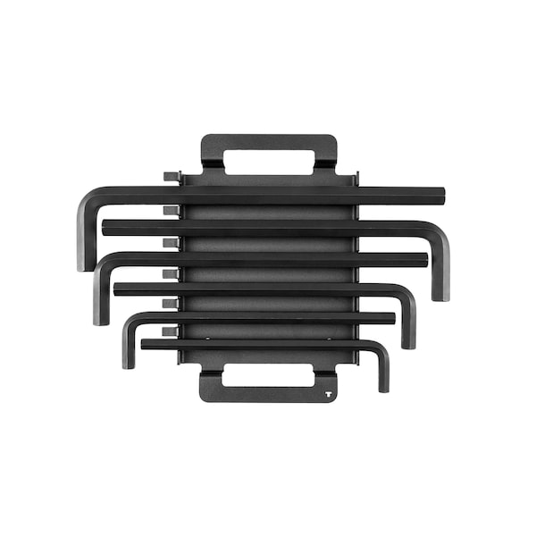 Flat End Hex L-Key Set with Rack, 6-Piece (7/16-3/4 in.)